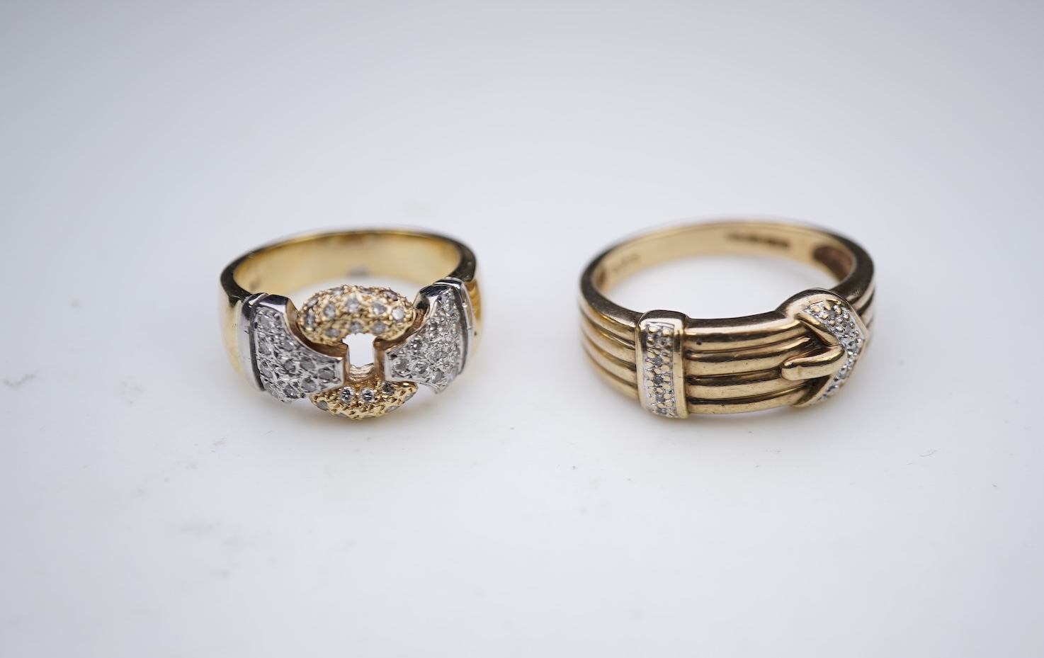 Two diamond rings